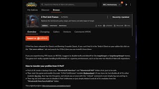 Z Pearl Unit Frames Fix Solution Thanks To Ocet358 In Reddit World Of Warcraft Tbc Anniversary