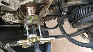 How to remove crankshaft sprocket timing gear on a 2jz engine 1997 Isuzu Trooper Crankshaft Gear