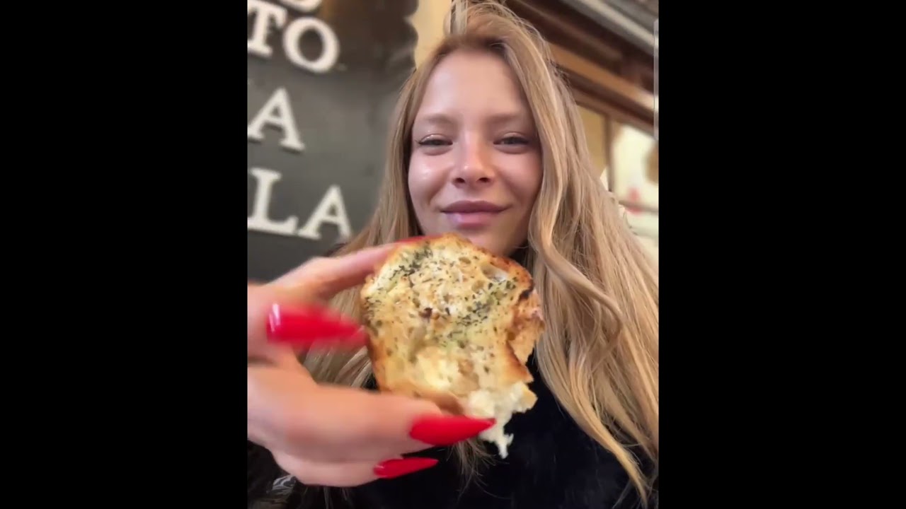 Italian Blonde Woman Smoking 🇮🇹