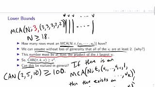 Optimal Construction of CA(N;2,k,2) - COSC480 Interaction Testing 1/29