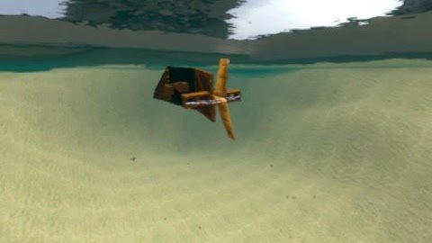 Fish with no thrusters, just fin tool.