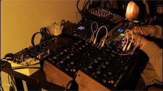 Analog Rytm MKII,  Analog Four MKII and DFAM x 2 Session 1 (Dub Techno)