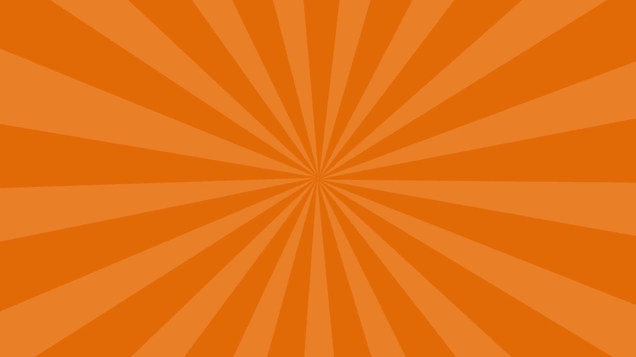 Animated Comic Spiral Sun Ray Orange Background Loop (HD)