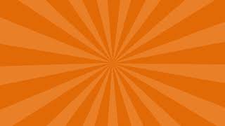 Animated Comic Spiral Sun Ray Orange Background Loop (HD)