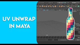 Bottle UV unwrapping  in MAYA 2018