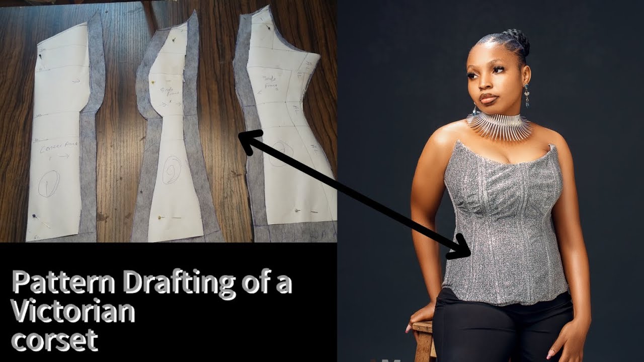 Pattern Drafting of a Victorian Corset - YouTube