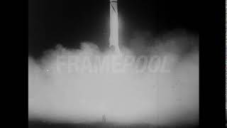 Explorer 1, Rocket Launch, Cape Canaveral, 1958