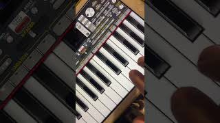 Playing A Small Tune On A Freeware Synthesiser App For Ipad