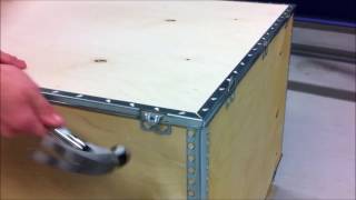 Montaje de cajas de madera Nefab