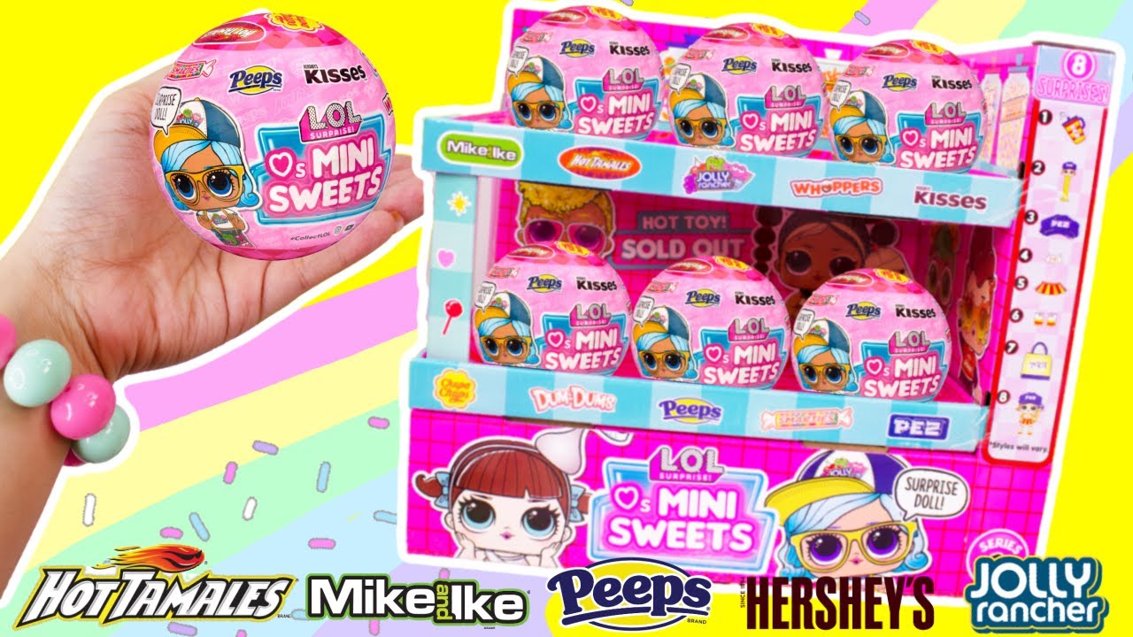 NEW! LOL Surprise Mini Sweets Smaller Balls Full Case Unboxing! Candy Brands LOL Dolls