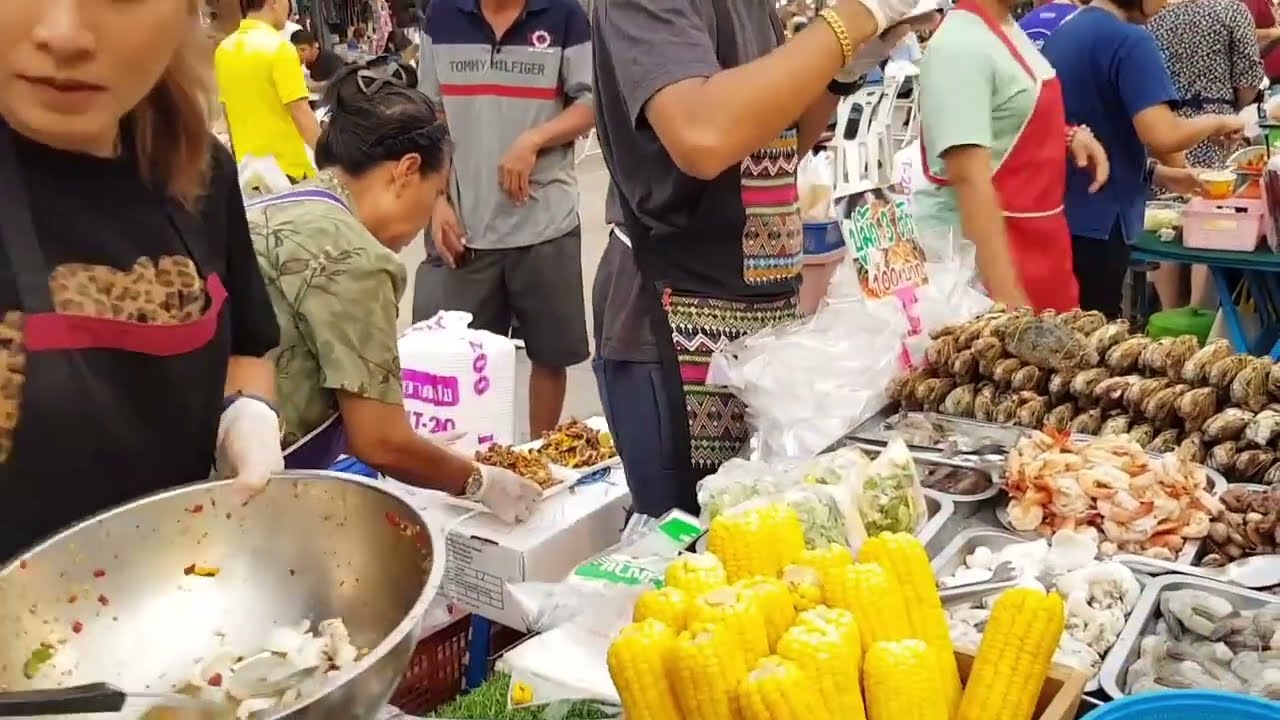 ร้านยำเจ้าใหญ่ที่สุด ขายดีมากในตลาดเซฟวัน ยำเจ๊เก๋ ยำปูม้า3ตัว100 Spicy Crab Salad Thailand
