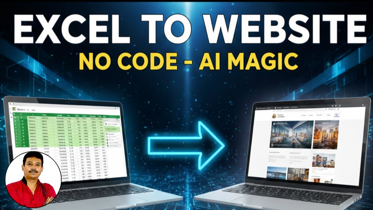 Excel to Website in 5 Minutes! 🚀 No Coding Required  AI Magic Tutorial