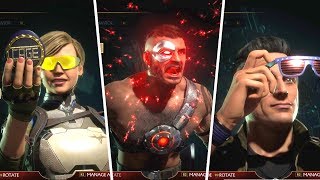 Mortal Kombat 11 - All Characters Gear So Far (Johnny Cage, Cassie Cage, Kano)