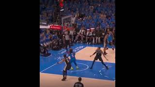 Lugentz Dort throws down the easy two handed dunk - Thunder vs Spurs R3 G1 May 18, 2026