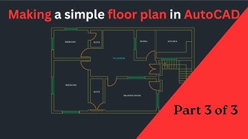 Making a simple floor plan in AutoCAD II Part 3 of 3 II Elius Cad Cam