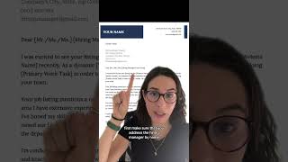 Use this cover letter template for your next application