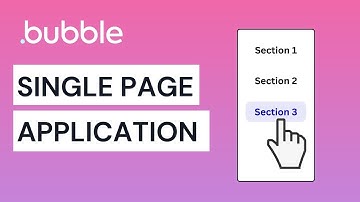 Single Page Application (SPA) Design - Bubble.io Tutorial
