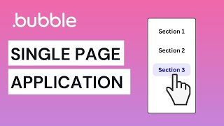 Single Page Application (SPA) Design - Bubble.io Tutorial screenshot 1