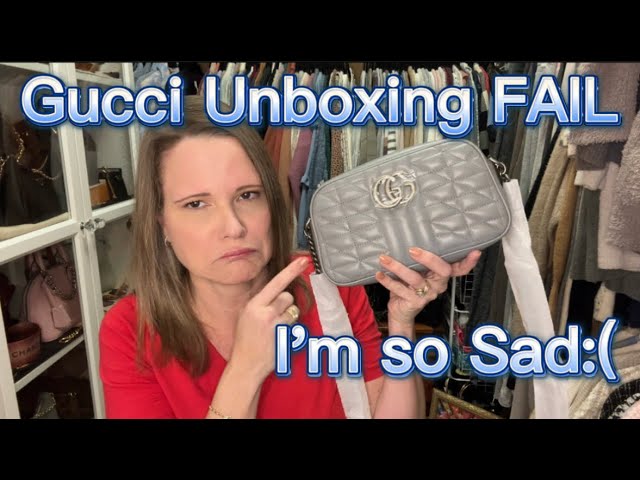 Unboxing  Gucci GG Marmont Mini Camera Bag 