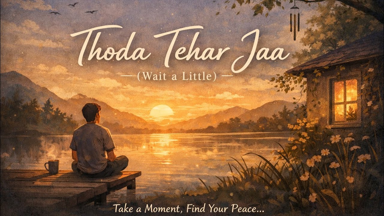 Thoda Tehar Jaa (Wait a Little) | Calm Hindi Lo-Fi Song for Peace, Relax & Healing 🌙
