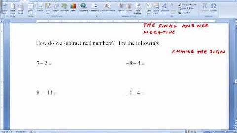 2.2 Adding Real Numbers 2.3 Subtracting Real Numbers.wmv