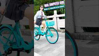 Amputee Woman Crutching | She Moves Like That. Watch This. #amputee #amputada #crutching #shorts