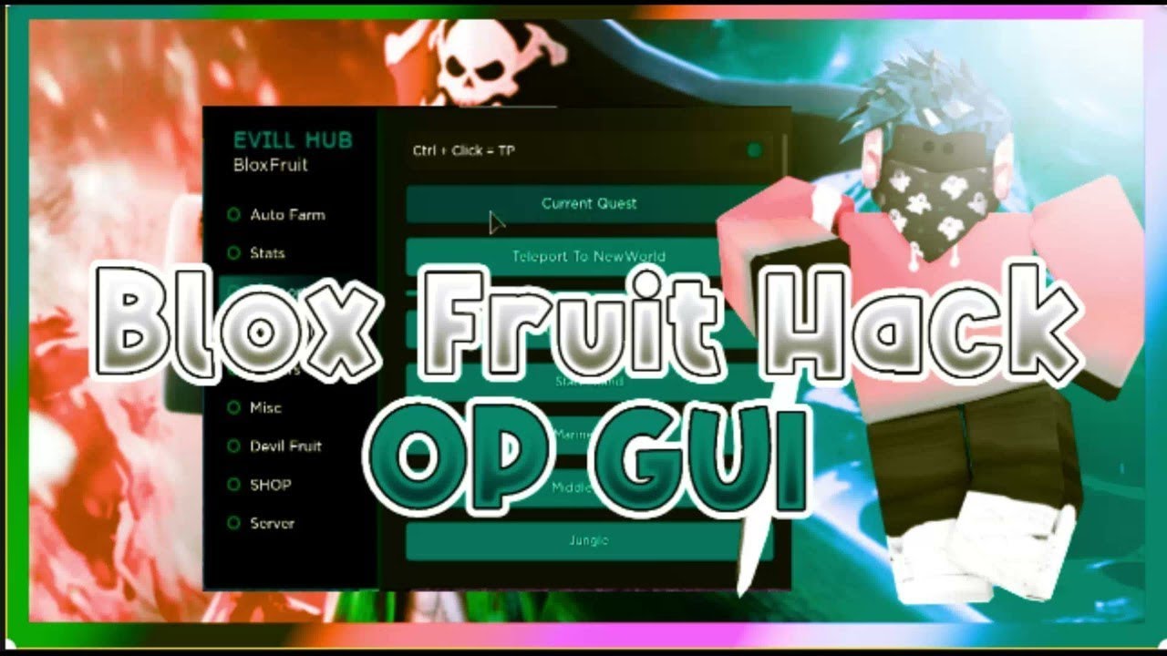 Roblox SCRIPT - Blox Fruits HACK GUI - Auto Farm, Quest, Devil