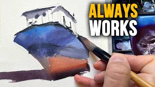 EASY Watercolor TIP for more VIBRANT paintings