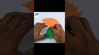 Amazing Republic Day Craft !! tiranga badge 🇮🇳 #papercraft #paperart #republicday #republicdaycraft