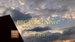 BBC News Double Screen intro 1am BST 18.6.22