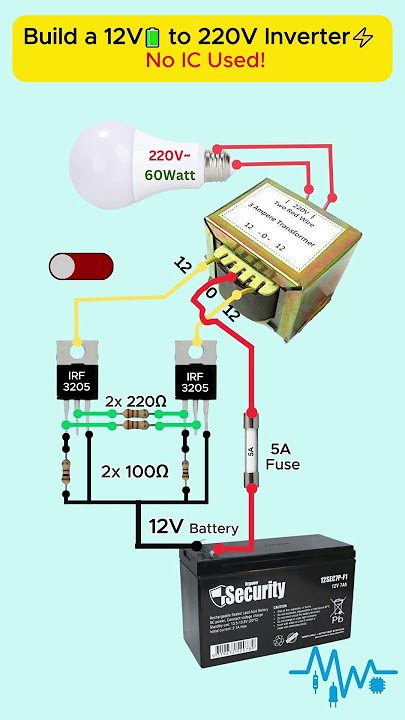 How to Make a 12V DC to 220V AC Inverter at Home 🔋⚡ #Shorts #inverter #diy #220v #circuit #12v