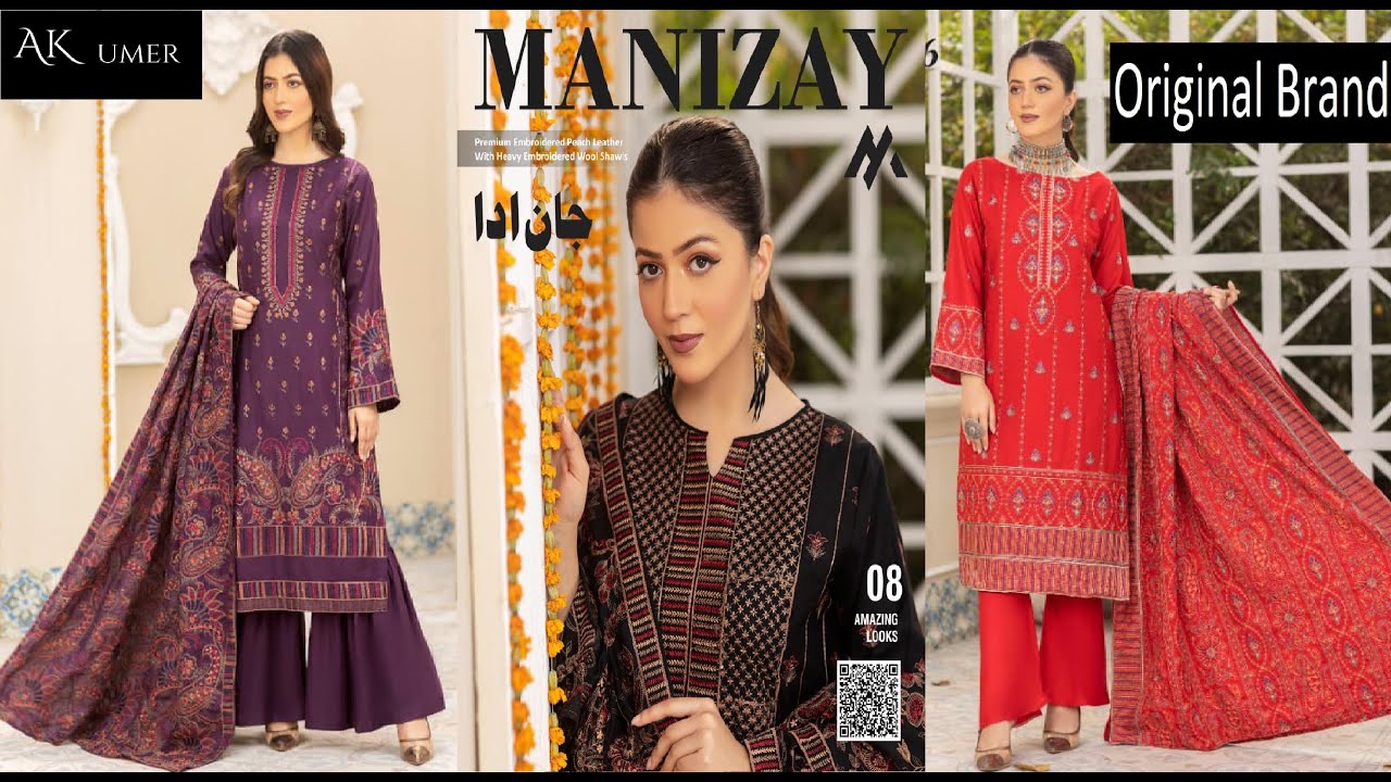 Winter Dress Design 2022 in Pakistan Manizay Brand YouTube