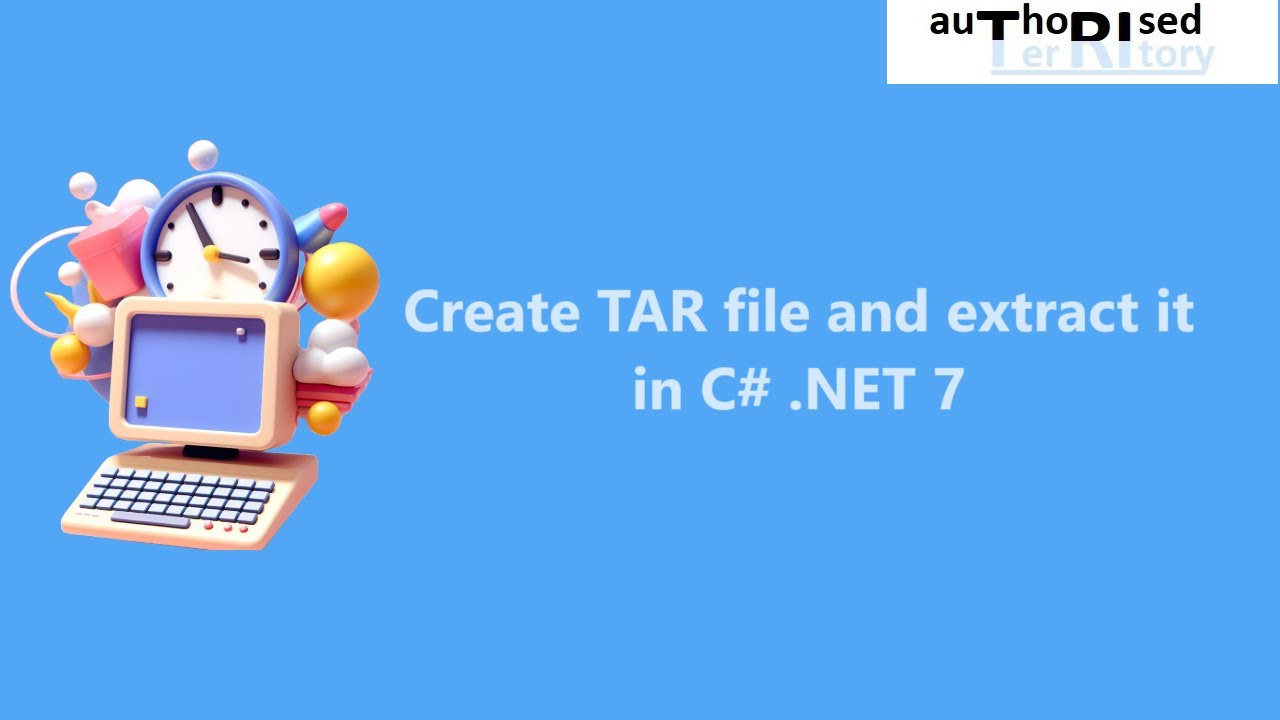 Create TAR file and extract it in C# .NET 7 - YouTube