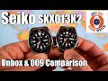 Seiko SKX013K2 Unbox and Comparison with SKX009K2