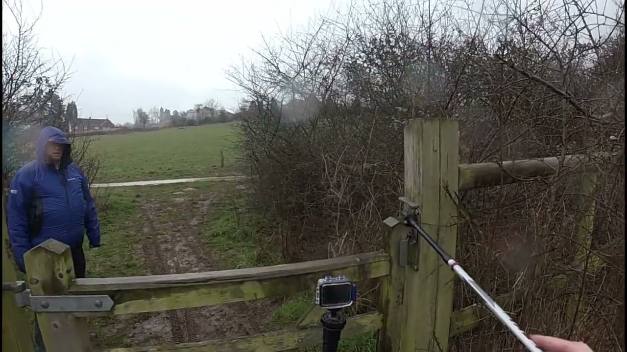 The Gatecatch Latch. Opening with Walking Pole. Located in Hereford