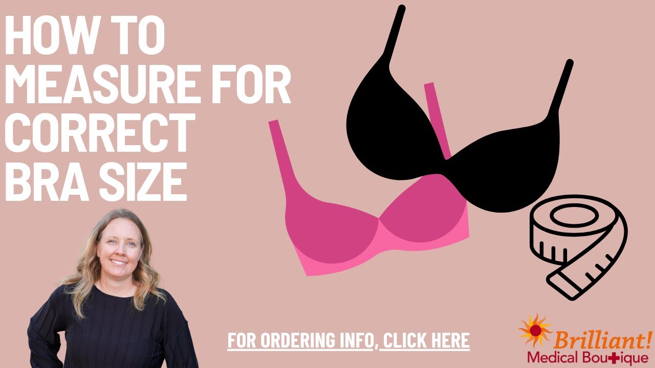 How to measure for the correct sized bra - YouTube