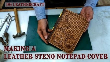Making a Leather Steno Notepad Cover