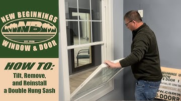 How To: Tilt, Remove, and Reinstall a Double Hung Sash