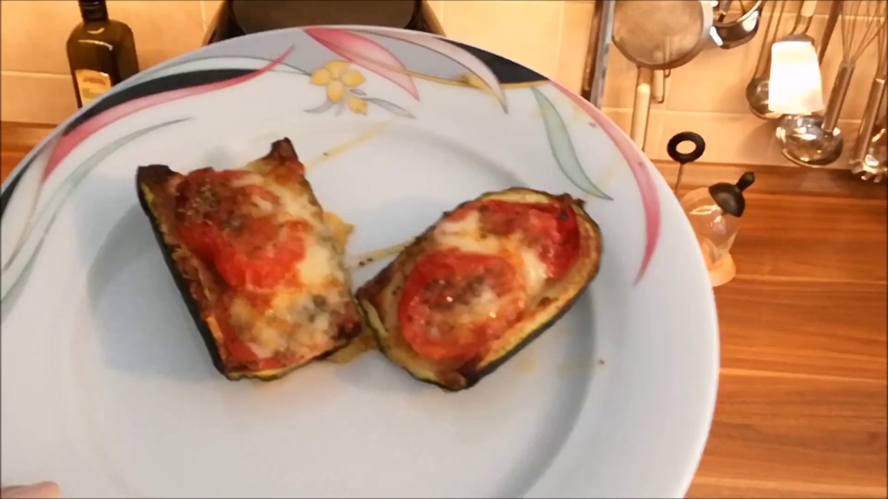 Gefullte Zucchini Aus Der Heissluftfriteuse Youtube Gefullte Zucchini Rezepte Airfryer Rezepte