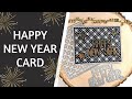 Happy New Year Card | Plaid Background Die | Funky Bold Happy New Year | The Stamps of Life
