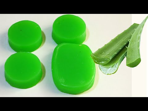 சருமம் பளபளக்க வீட்டிலேயே கற்றாழை சோப் செய்யலாம் | Skin whitening homemade  Aloevera soap