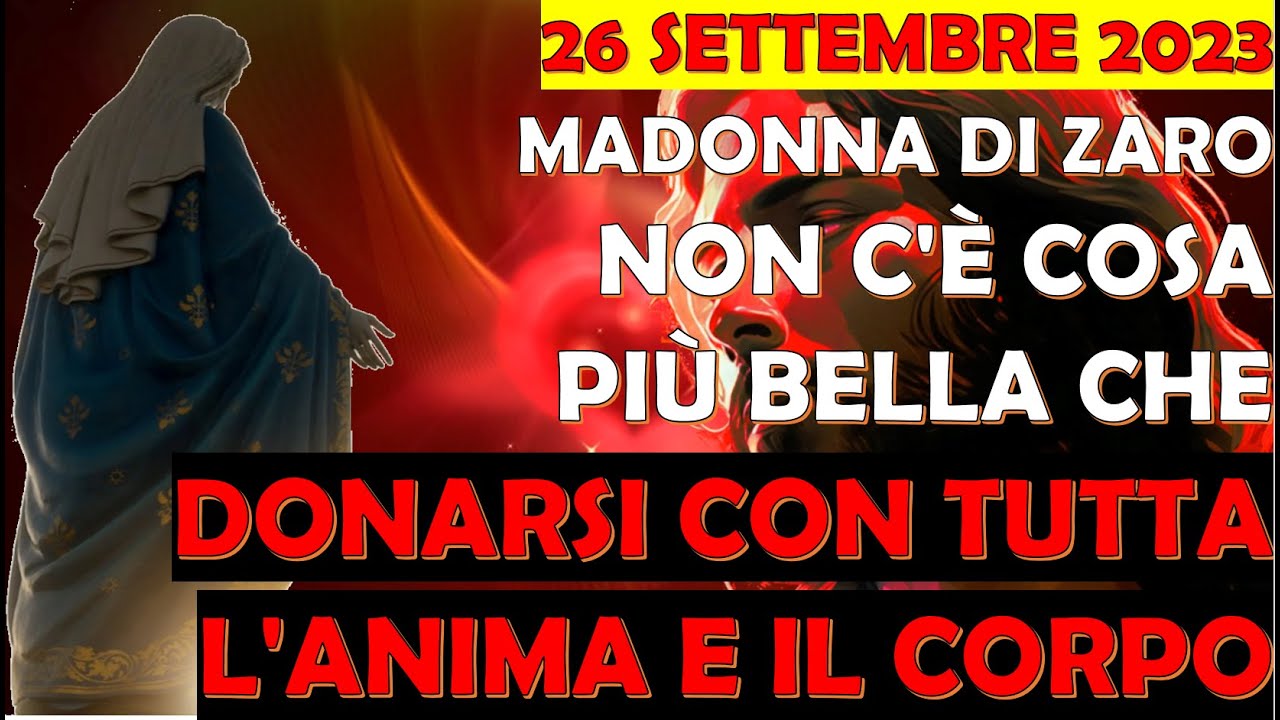 26 Settembre 2023 | Madonna Zaro | Figli, Non c'è Cosa più Bella che