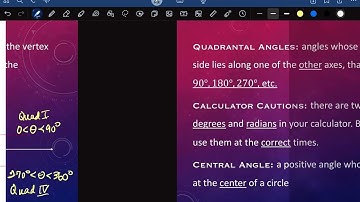 1.1 Angles and Radian Measure (part 2)