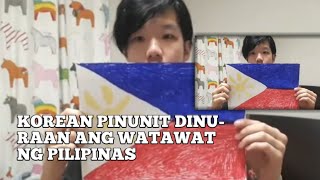 KOREAN Dinuraan pinunit ang watawat ng pilipinas/GLAN