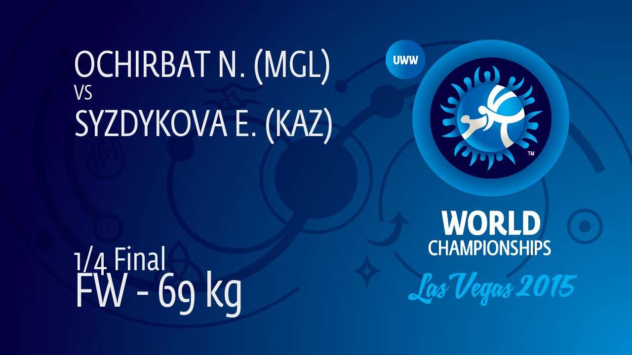1/4 FW - 69 kg: N. OCHIRBAT (MGL) df. E. SYZDYKOVA (KAZ), 8-6