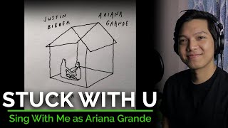 Stuck with U (Male Part Only - Karaoke) - Ariana Grande ft. Justin Bieber