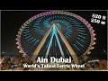 Ain Dubai (Dubai Eye) - World&#39;s Tallest Ferris Wheel - Including Full Sunset Timelapse