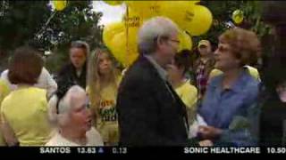 Abbott spruiks health plan as Rudd re-emerges