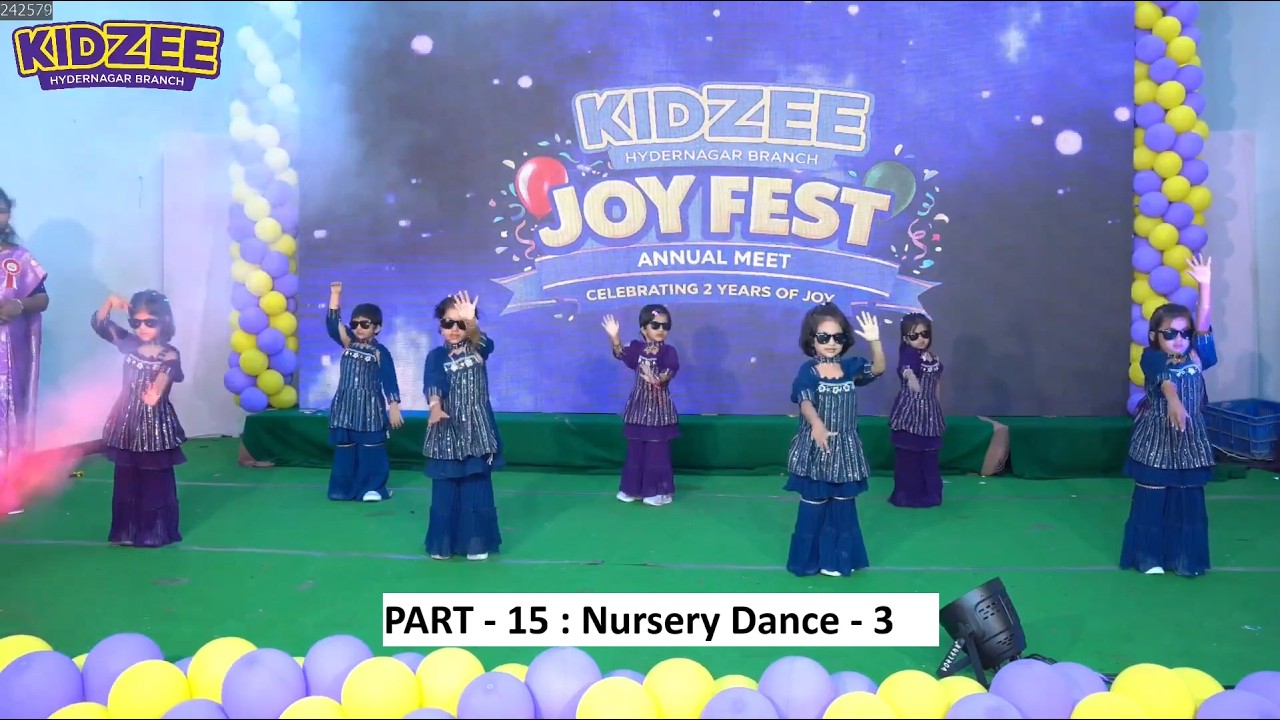 Kidzee Hydernagar Joy Fest - Part 15 | Nursery Dance - 3 | PreSchools in Hyderabad |