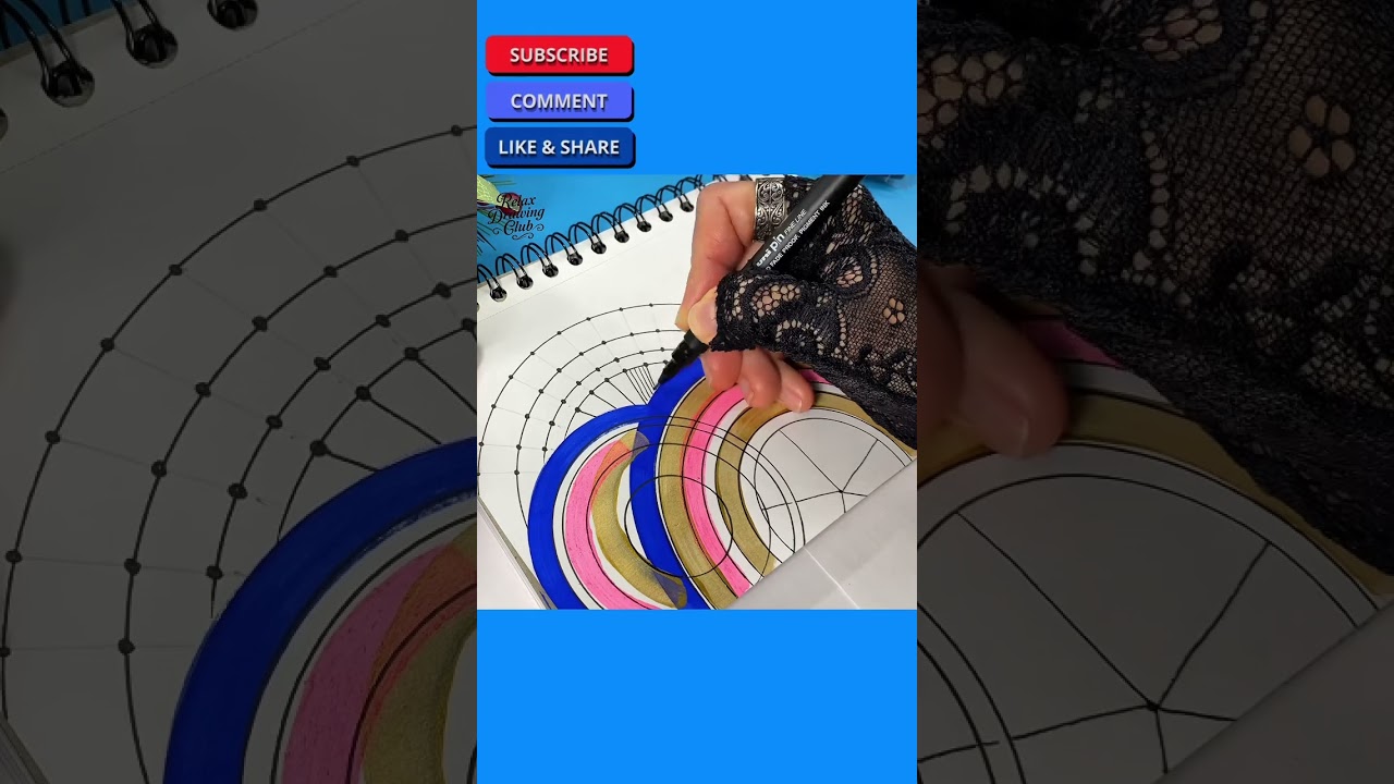 Mandala Drawing ✨ Step 1 | Relaxing Doodle & Zentangle Art